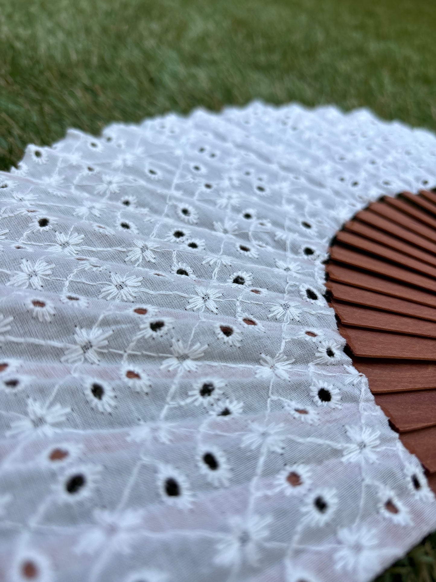 Abanico novia florecitas