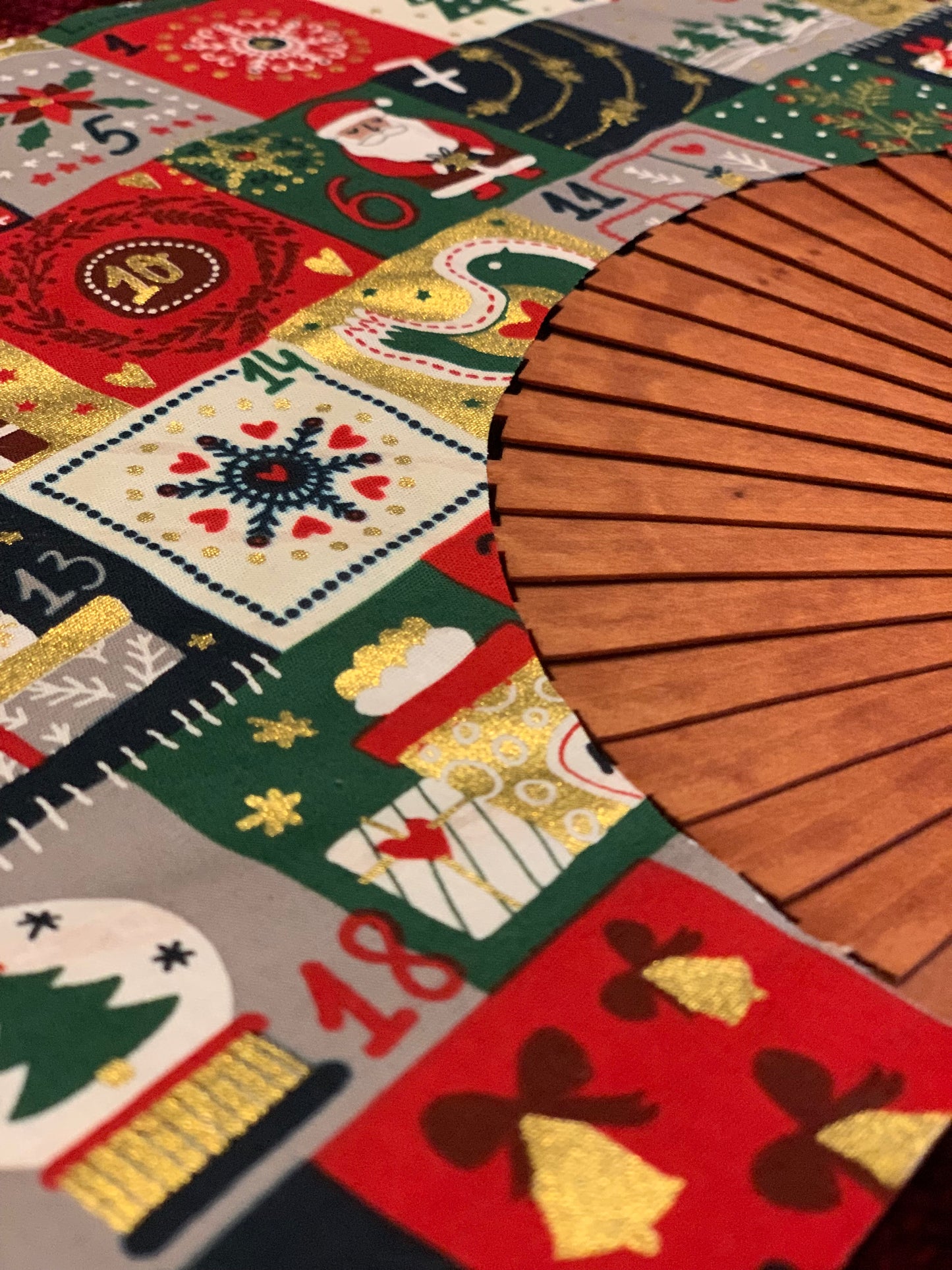 Abanico Navidad calendario