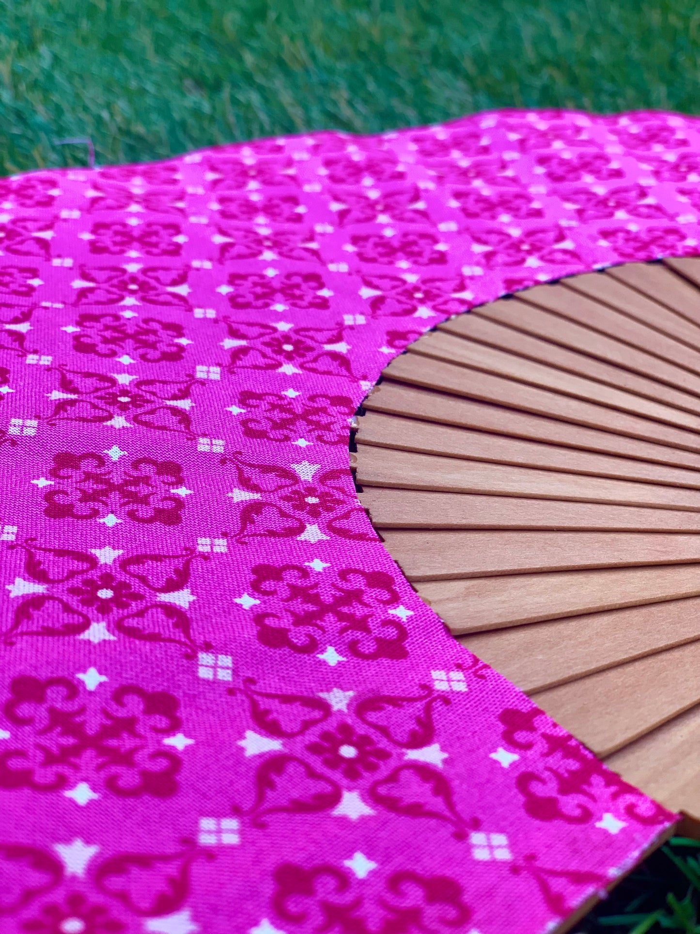 Abanico mosaico rosa