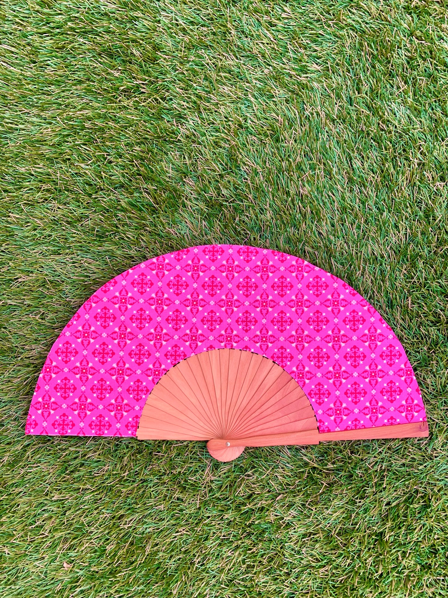 Abanico mosaico rosa