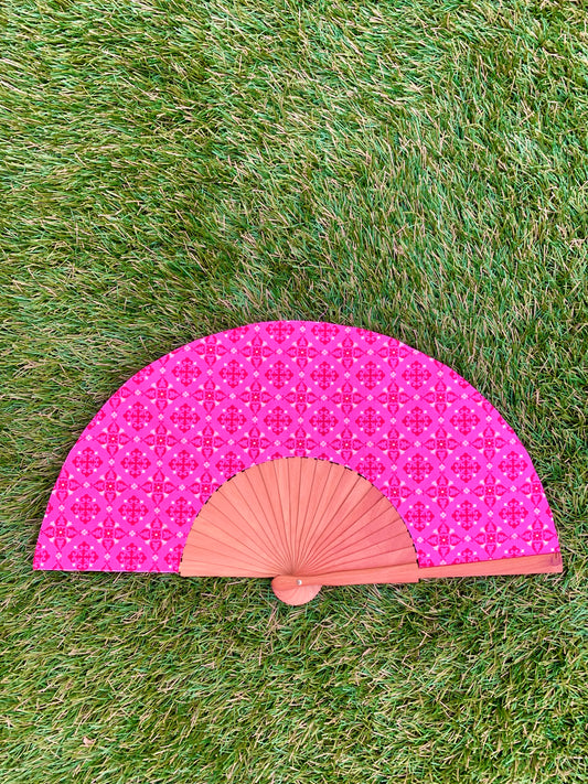 Abanico mosaico rosa