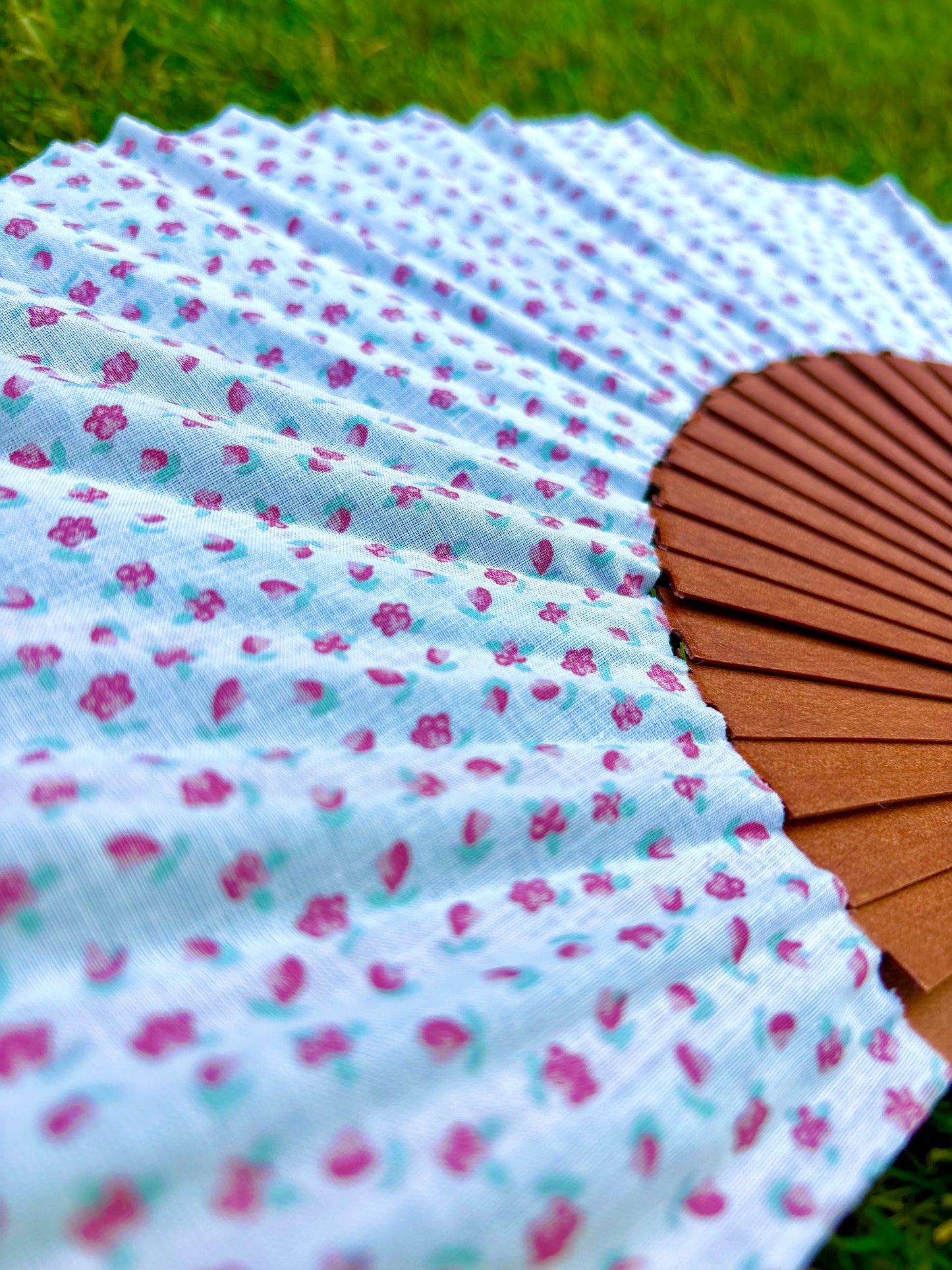 Abanico florecitas cottage