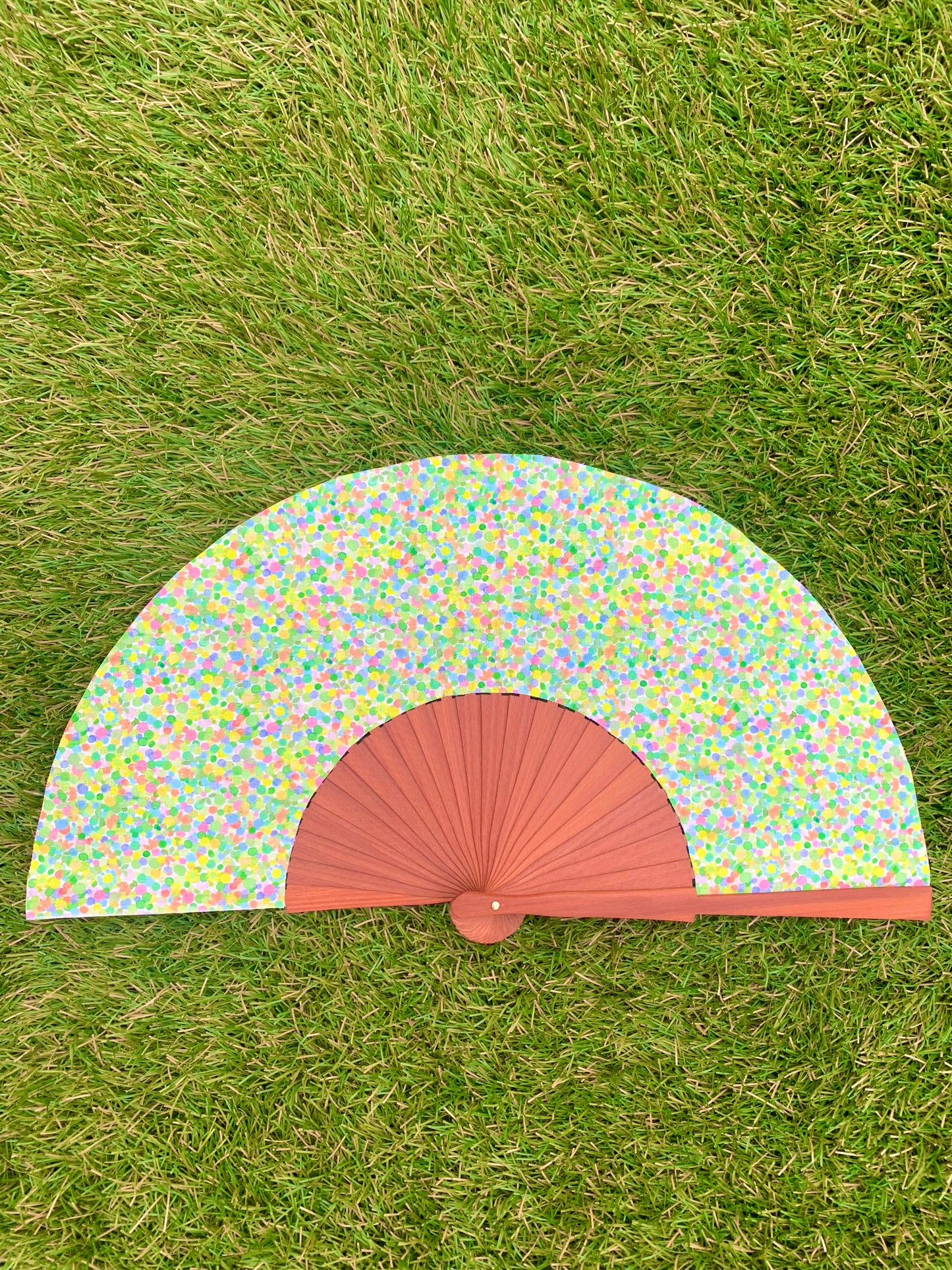 Abanico puntitos multicolor