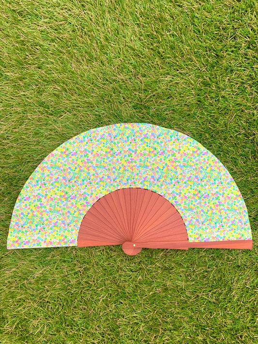Abanico puntitos multicolor