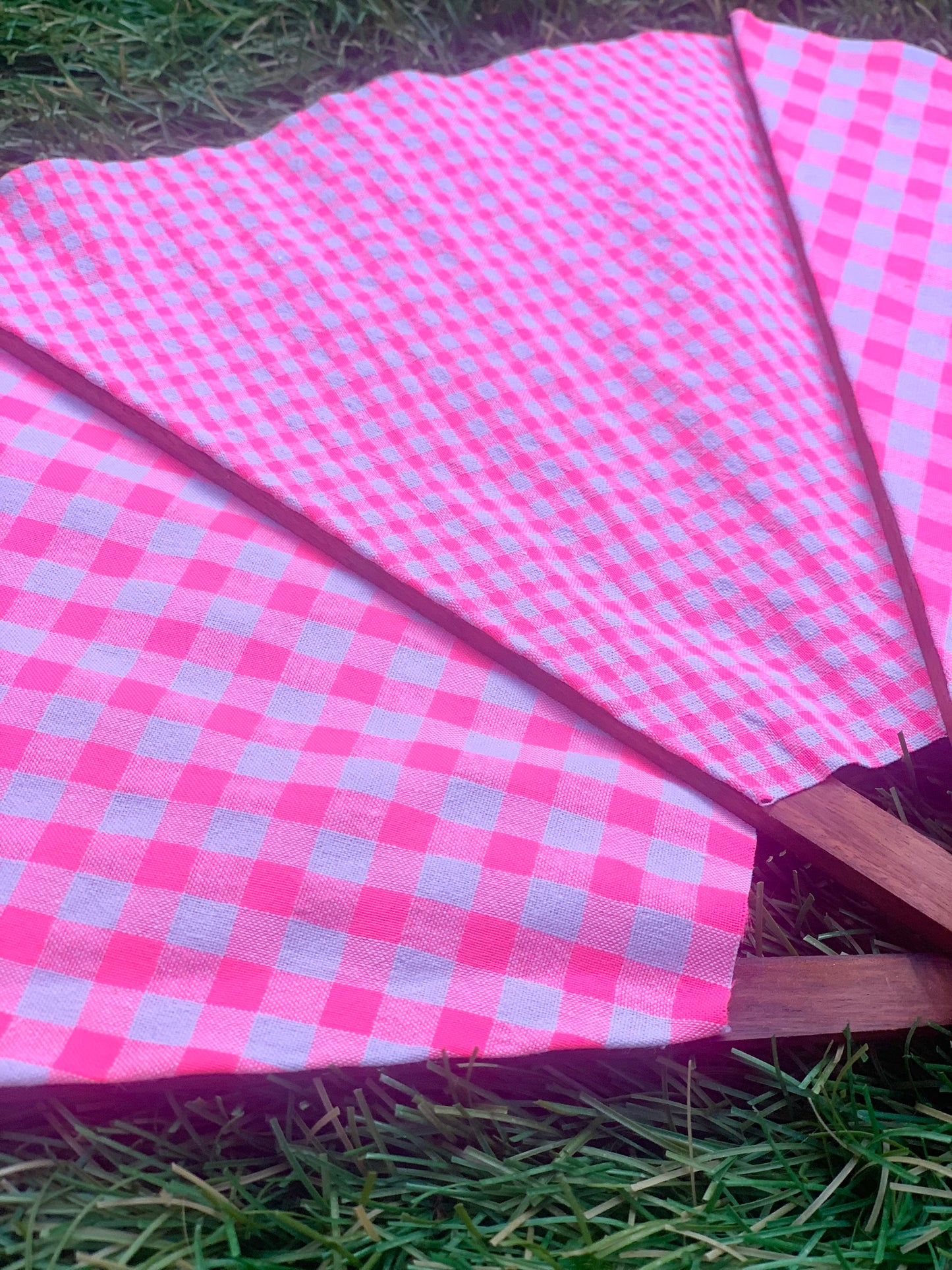 Abanico vela seersucker fucsia