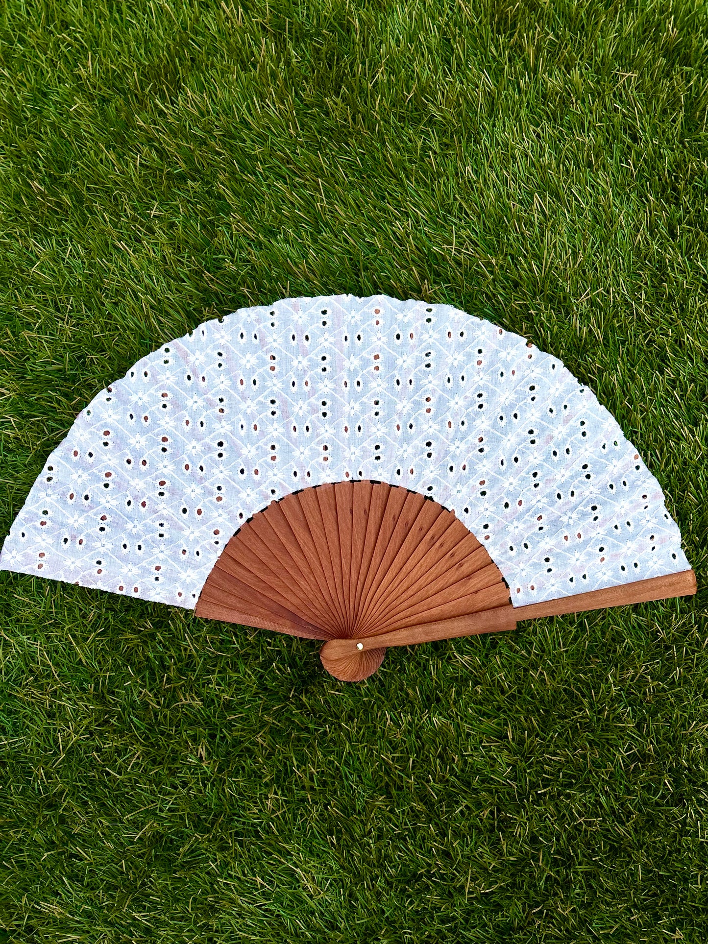 Abanico novia florecitas