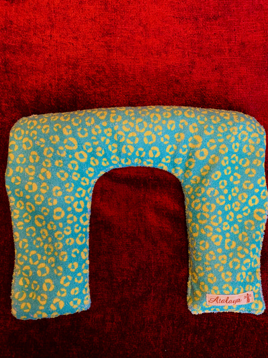 Saco térmico cuello leopardo fondo verde