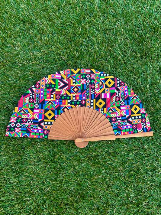 Abanico multicolor