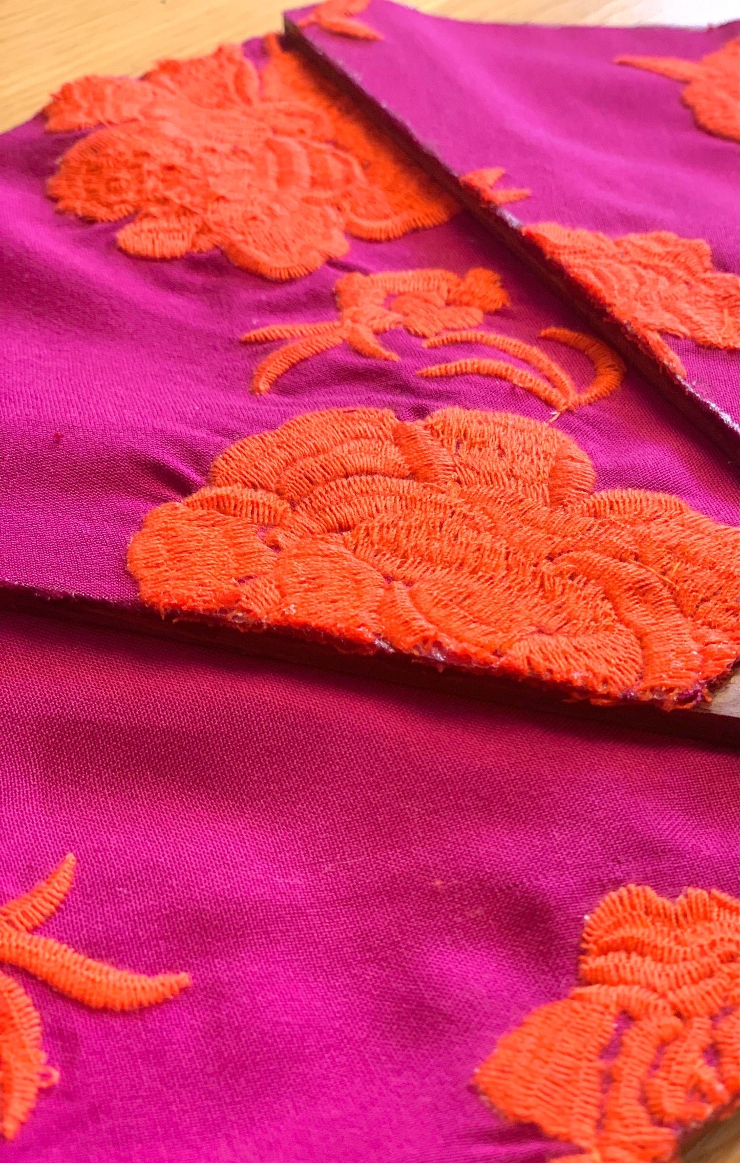Abanico vela mantón buganvilla
