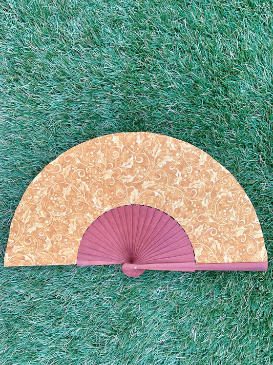 Abanico Navidad dorado