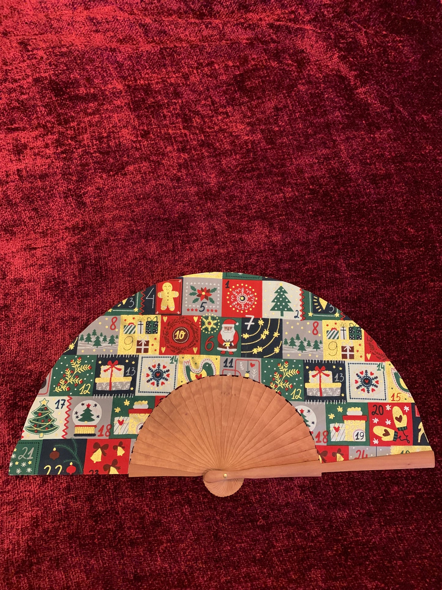 Abanico Navidad calendario