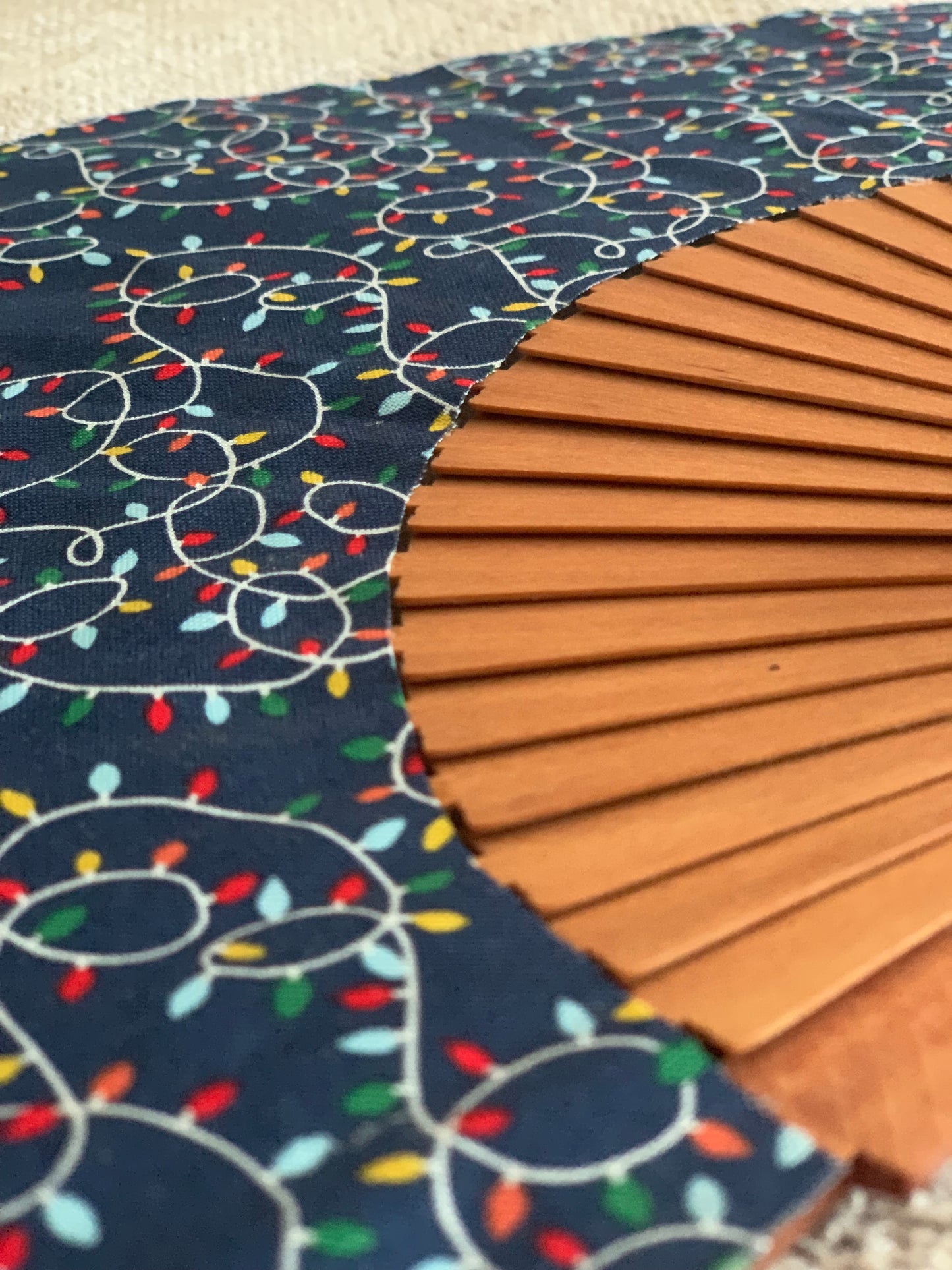 Abanico Navidad luces